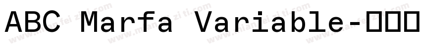 ABC Marfa Variable字体转换